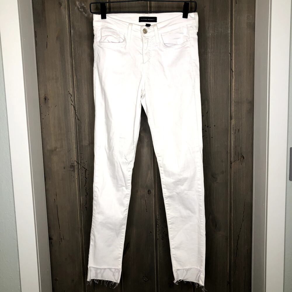 Flying Monkey White Skinny Jeans 25